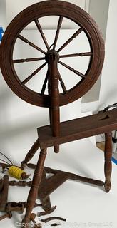 Ashford Style Spinning Wheel & Accessories. 42.5" Tall 