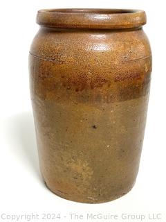 Stoneware Crock.  10" Tall