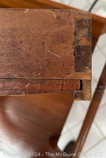 19th Century Primitive Poplar Two-Tier Washstand. Measures 29w x 20d x 34h" 