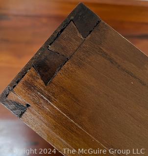 19th Century Primitive Poplar Two-Tier Washstand. Measures 29w x 20d x 34h" 