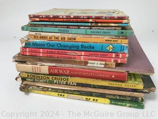 Group of Young Reader Books Including Robinson Crusoe and Peter Pan