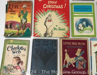 Twelve (12) Vintage Children's Books Including The Grinch Who Stole Christmas
