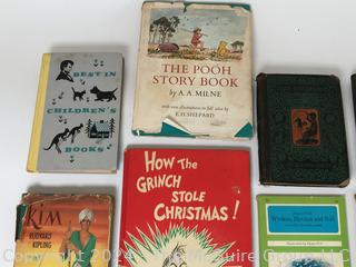 Twelve (12) Vintage Children's Books Including The Grinch Who Stole Christmas
