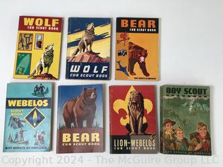 Seven (7) Boy Scouts & Cub Scout Books