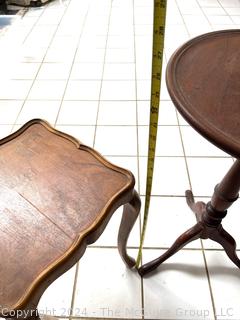 Two (2) Small Mahogany Tea Tables