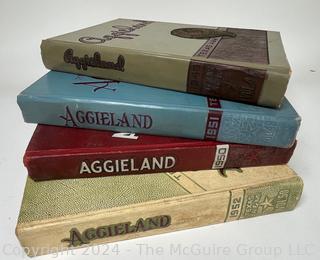 Four (4) College Yearbooks from Texas A&M 1949-1953