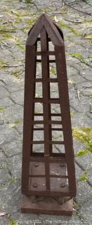 Metal Obelisk Garden Trellis. 28" Tall