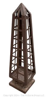 Metal Obelisk Garden Trellis. 28" Tall