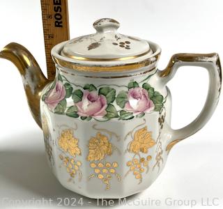 Porcelain China Tea Pot and Cup