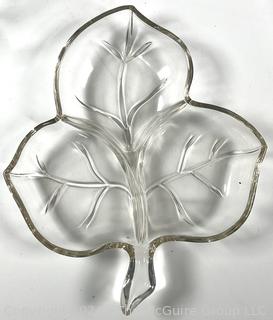 Five (5) Pieces of Clear Cut Crystal Serving Bowls. 