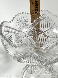 Five (5) Pieces of Clear Cut Crystal Serving Bowls. 