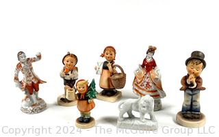 Seven (7) Porcelain Figurines Including Goebel Hummels