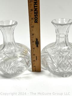 Two (2) Cut Crystal Vases