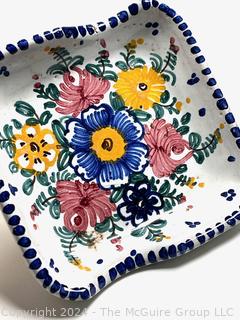 Italian Painted Ceramics Including Decorative Baskets 