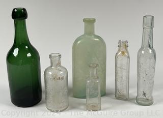 Collection of Vintage Glass Bottles