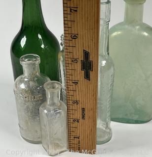 Collection of Vintage Glass Bottles