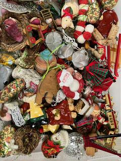 Large Collection of Christmas Ornaments Old & New