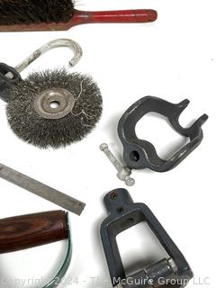 Hand Tools Including Keyhole Saw, Wood Planes, Pliers, Tap n Die Tools, & etc