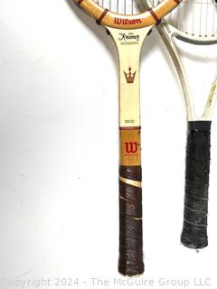 Spanning the Generations: Four (4) Tennis Rackets Including Wilson, Prince & Pro-Kennex 