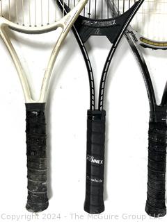 Spanning the Generations: Four (4) Tennis Rackets Including Wilson, Prince & Pro-Kennex 