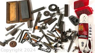 Hand Tools Including Grinders, Whet Stone, Drill Set, Hex Wrenches, etc.