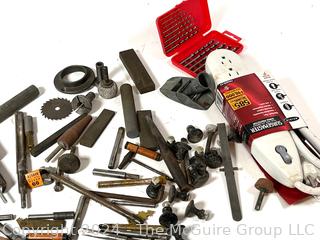 Hand Tools Including Grinders, Whet Stone, Drill Set, Hex Wrenches, etc.