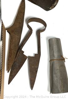 Hand Tools Including Axe Head, Grinding and Buffing Wheels, High Speed Drills; & Shears