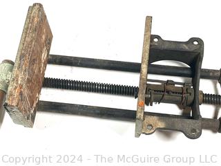 Richard Wilcox Cast iron Wood Working Bench Vise.  10" draft