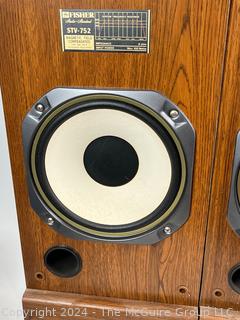 Pair of Fisher STV-752 3-Way 3-SpeakerTower Speakers. 12w x 9.5d x 36h"