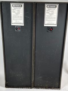 Pair of Fisher STV-752 3-Way 3-SpeakerTower Speakers. 12w x 9.5d x 36h"