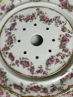 Mixed Set of Porcelain China Including Haviland Limoges in Rose Swags Pattern made for E.B.Taylor