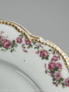 Mixed Set of Porcelain China Including Haviland Limoges in Rose Swags Pattern made for E.B.Taylor