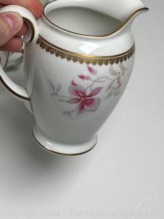 Mixed Set of Porcelain China Including Haviland Limoges in Rose Swags Pattern made for E.B.Taylor