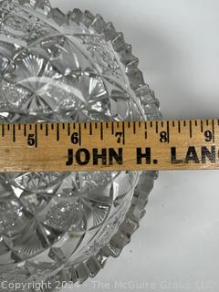 Three (3) Cut Crystal Glass Bowls