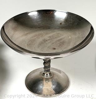 Silver Plated Serving Ware Including Pedestal Bowl