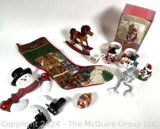 Group of Christmas Holiday Decor