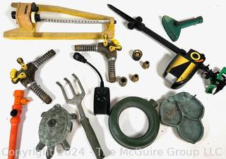 Garden Tools Including Trowel and Sprinkler Heads