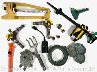 Garden Tools Including Trowel and Sprinkler Heads