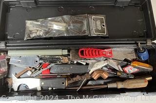 Assorted Hand Tools and Corded Craftsman Sander in Original Wooden Box