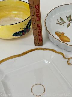 Three (3) Porcelain Serving Items Including Crown Ducal & Royal Worcester Evesham