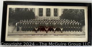 Framed Under Glass Company B Athletes Texas A&M College 1948-1949 Class Photo, Aggieland Studio.  9" x 19"