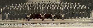 Framed Under Glass Company B Athletes Texas A&M College 1948-1949 Class Photo, Aggieland Studio.  9" x 19"