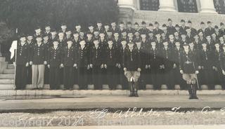 Framed Under Glass Company B Athletes Texas A&M College 1948-1949 Class Photo, Aggieland Studio.  9" x 19"