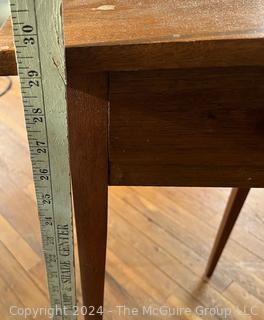 Tapered Leg End Table with Drawer. Measures 16 x 14.5 x 29.5h"