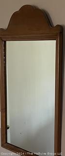 Mahogany Framed Wall Mirror. 20 x 34"