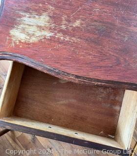 Mahogany End Night Table. Measures 20w x 15d x 28h".  Was 63KA