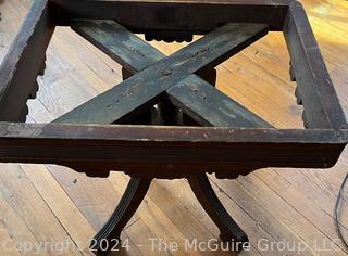 Victorian Eastlake Side Table Base. Measures 23w x 17d x 19h"