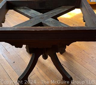 Victorian Eastlake Side Table Base. Measures 23w x 17d x 19h"