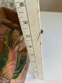 German Carved Wooden Cuckoo Clock. 19" long