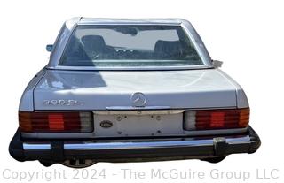 1985 Mercedes Benz 380SL 2 Door Coupe 129K Miles VIN # WDBBA45C0FA033968   AUTOMATIC BILLING OF CREDIT CARDS ON FILE ARE DISABLED FOR THIS LOT.  PAYMENT MUST BE BY CERTIFIED FUNDS ONLY BEFORE OR AT REMOVAL